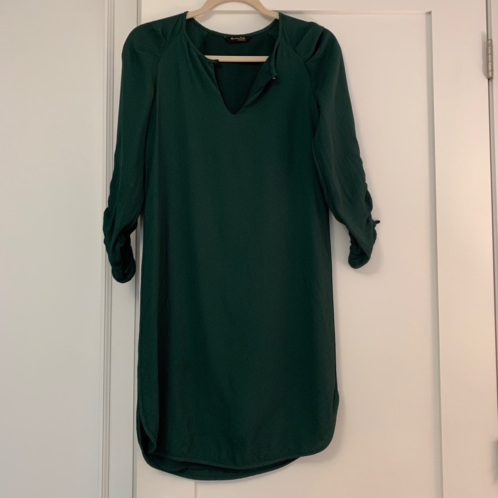 Green tunic dress